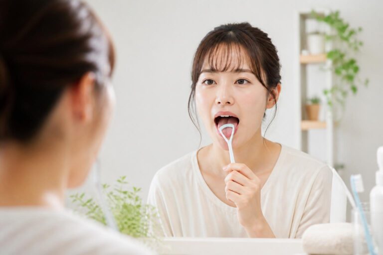 口臭ケアで舌ケアを行う順番は？